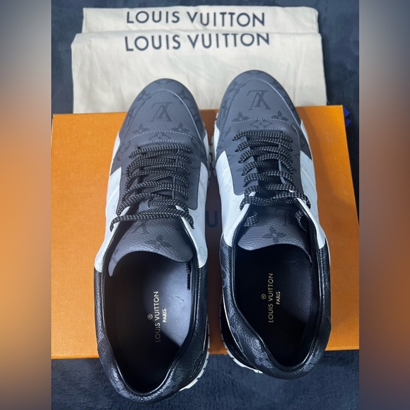 Louis Vuitton Black + Neon [Green] Run Away Pulse Sneakers Shoes